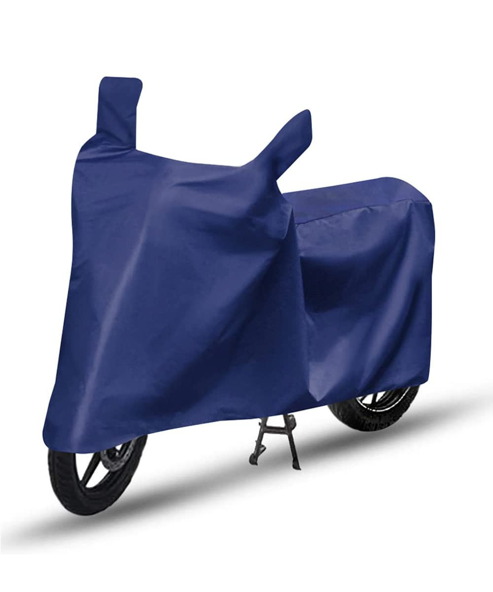 Autoclubtal 100% Waterpoof Heat Resistant with Mirror Pocket Blue Bike Body Cover